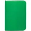Ultra Pro Vivid 4 Pocket Zippered Pro Binder - Green 1 Ultra Pro Vivid 4 Pocket Zippered Pro Binder - Green -Card Game Shop bi 4pkt vivid green 1