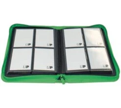 Ultra Pro Vivid 4 Pocket Zippered Pro Binder - Green -Card Game Shop bi 4pkt vivid green 3