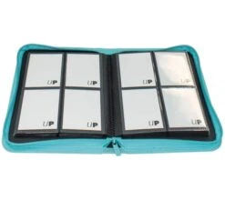 Ultra Pro Vivid 4 Pocket Zippered Pro Binder - Light Blue -Card Game Shop bi 4pkt vivid ltblue 3