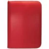 Ultra Pro Vivid 4 Pocket Zippered Pro Binder - Red -Card Game Shop bi 4pkt vivid red 1