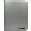 Ultra Pro - Premium Zippered Pro Binder 9-Pocket: Fire Resistant Silver -Card Game Shop bi 9pkt fire resistant silver 1