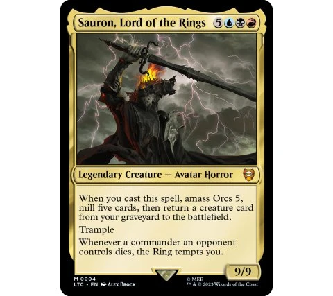 Commander Deck Lord Of The Rings: Tales Of Middle-earth - The Hosts Of Mordor 5 Commander Deck Lord Of The Rings: Tales Of Middle-earth - The Hosts Of Mordor - Image 3