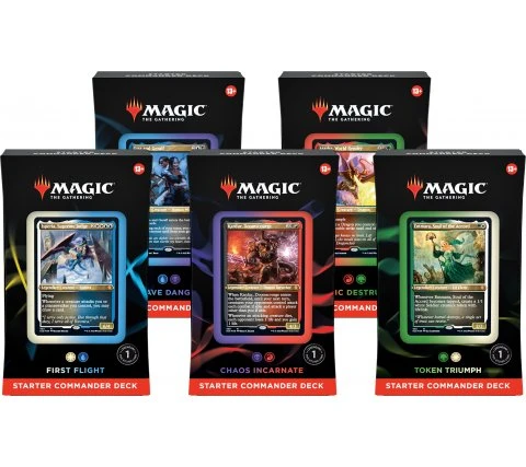 Starter Commander Decks (set Of 5 Decks) 3 Starter Commander Decks (set Of 5 Decks)