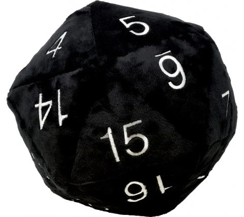 Ultra Pro Jumbo D20 Plush Black 3 Ultra Pro Jumbo D20 Plush Black