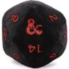 Ultra Pro Jumbo D20 Plush Dungeons And Dragons - Black & Red 2 Ultra Pro Jumbo D20 Plush Dungeons And Dragons - Black & Red -Card Game Shop d20 jumbo plush d and d
