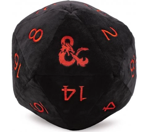 Ultra Pro Jumbo D20 Plush Dungeons And Dragons - Black & Red 3 Ultra Pro Jumbo D20 Plush Dungeons And Dragons - Black & Red
