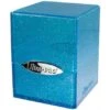 Ultra Pro Deckbox Satin Cube Blue With Silver Glitter 1 Ultra Pro Deckbox Satin Cube Blue With Silver Glitter -Card Game Shop db satin cube blue silver glitter 1
