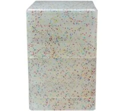 Ultra Pro - Glitter Satin Tower Deckbox: Clear -Card Game Shop db up satin tower glitter clear 3