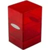 Ultra Pro - Glitter Satin Tower Deckbox: Red -Card Game Shop db up satin tower glitter red 1