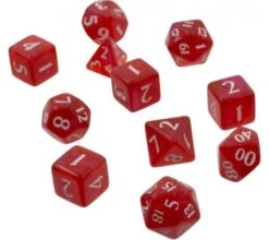 Wizards Of The Coast Dice Set Eclipse: Apple Red (11-piece)