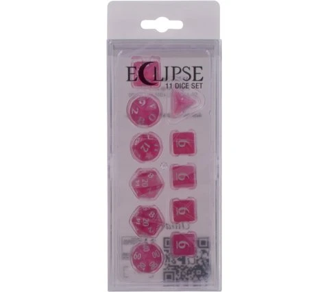 Wizards Of The Coast Dice Set Eclipse: Hot Pink (11-piece) 4 Wizards Of The Coast Dice Set Eclipse: Hot Pink (11-piece) - Image 2