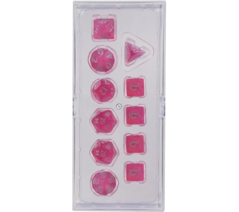 Wizards Of The Coast Dice Set Eclipse: Hot Pink (11-piece) 5 Wizards Of The Coast Dice Set Eclipse: Hot Pink (11-piece) - Image 3