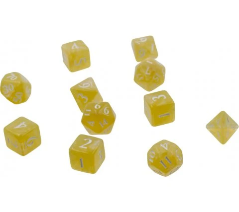 Wizards Of The Coast Dice Set Eclipse: Lemon Yellow (11-piece) 3 Wizards Of The Coast Dice Set Eclipse: Lemon Yellow (11-piece)