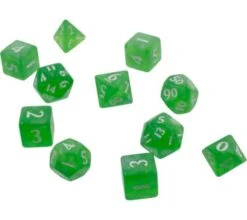 Wizards Of The Coast Dice Set Eclipse: Lime Green (11-piece)