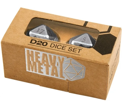 Ultra Pro Dice Set D20 Heavy Metal: Chrome (2 Pieces) 3 Ultra Pro Dice Set D20 Heavy Metal: Chrome (2 Pieces)