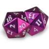Ultra Pro Dice Set D20 Heavy Metal: Purple (2 Pieces)