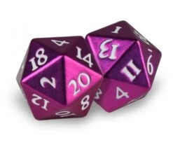 Ultra Pro Dice Set D20 Heavy Metal: Purple (2 Pieces)