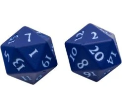 Ultra Pro Dice Set D20 Vivid Heavy Metal: Blue (2 Pieces)