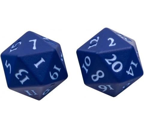 Ultra Pro Dice Set D20 Vivid Heavy Metal: Blue (2 Pieces) 3 Ultra Pro Dice Set D20 Vivid Heavy Metal: Blue (2 Pieces)