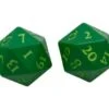 Ultra Pro Dice Set D20 Vivid Heavy Metal: Green (2 Pieces) -Card Game Shop ds d20 vivid heavy metal green 1