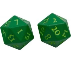 Ultra Pro Dice Set D20 Vivid Heavy Metal: Green (2 Pieces)