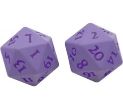 Ultra Pro Dice Set D20 Vivid Heavy Metal: Purple (2 Pieces)
