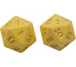 Ultra Pro Dice Set D20 Vivid Heavy Metal: Yellow (2 Pieces)