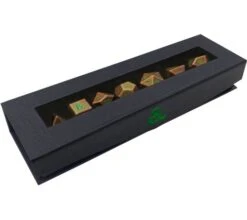 Ultra Pro Dungeons And Dragons: Heavy Metal Dice Set - Feywild Copper And Green (7 Pieces)