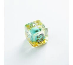 Gamegenic - Embraced Series RPG Dice Set: Green Skull (7 Pieces) -Card Game Shop gg rpgdice embraced green skull 6