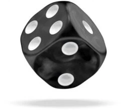 Oakie Doakie Dice Set D6 Marble: Black (36 Pieces) -Card Game Shop odd 400004 2