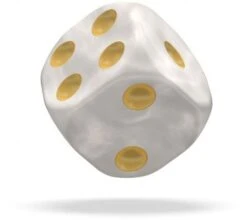 Oakie Doakie Dice Set D6 Marble: White (36 Pieces) -Card Game Shop odd 400005 2