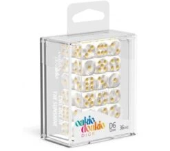 Oakie Doakie Dice Set D6 Marble: White (36 Pieces) -Card Game Shop odd 400005 3
