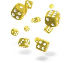 Oakie Doakie Dice Set D6 Marble: Yellow (36 Pieces)