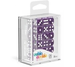 Oakie Doakie Dice Set D6 Marble: Purple (36 Pieces) -Card Game Shop odd 400007 3