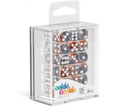 Oakie Doakie Dice Set D6 Gemidice: Silver-Rust (36 Pieces) -Card Game Shop odd 400032 3