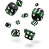 Oakie Doakie Dice Set D6 Glow In The Dark: Biohazard (36 Pieces)