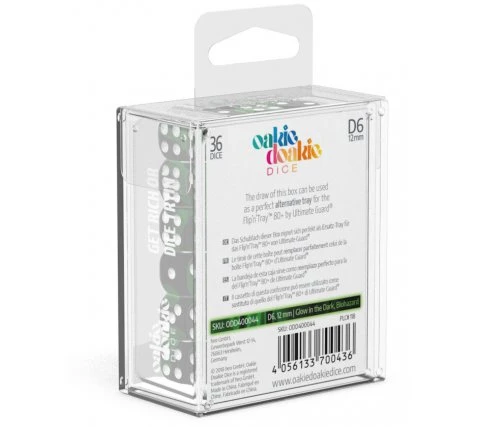 Oakie Doakie Dice Set D6 Glow In The Dark: Biohazard (36 Pieces) 8 Oakie Doakie Dice Set D6 Glow In The Dark: Biohazard (36 Pieces) - Image 6