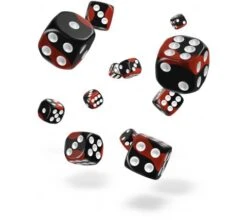 Oakie Doakie Dice Set D6 Glow In The Dark: Lava (36 Pieces)