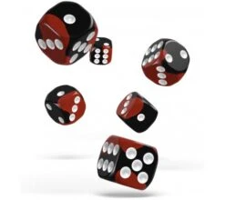 Oakie Doakie Dice Set D6 Glow In The Dark: Lava (12 Pieces)