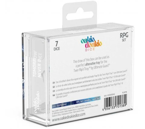 Oakie Doakie Dice Set RPG Gemidice: Liquid Steel (7 Pieces) 5 Oakie Doakie Dice Set RPG Gemidice: Liquid Steel (7 Pieces) - Image 3