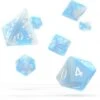 Oakie Doakie Dice Set RPG Glow In The Dark: Arctic (7 Pieces) -Card Game Shop odd 500043 1
