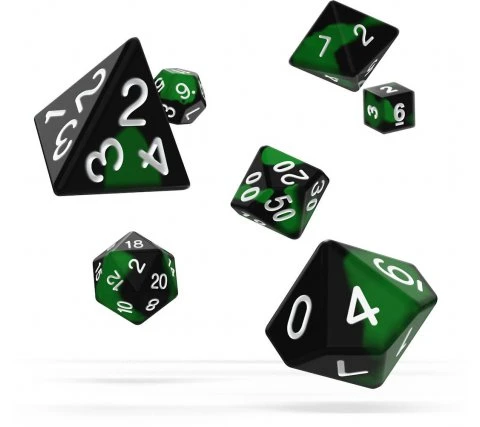 Oakie Doakie Dice Set RPG Glow In The Dark: Biohazard (7 Pieces) 3 Oakie Doakie Dice Set RPG Glow In The Dark: Biohazard (7 Pieces)