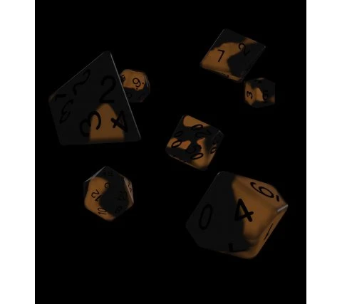 Oakie Doakie Dice Set RPG Glow In The Dark: Lava (7 Pieces) 4 Oakie Doakie Dice Set RPG Glow In The Dark: Lava (7 Pieces) - Image 2