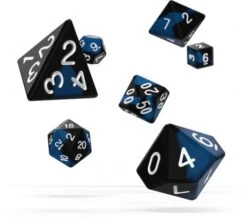 Oakie Doakie Dice Set RPG Glow In The Dark: Deep Ocean (7 Pieces)