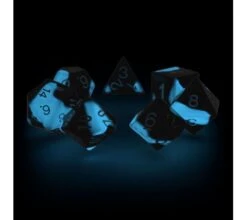 Oakie Doakie Dice Set RPG Glow In The Dark: Deep Ocean (7 Pieces) -Card Game Shop odd 500046 3