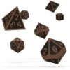 Oakie Doakie Dice Set RPG Metal: Steampunk (7 Pieces)