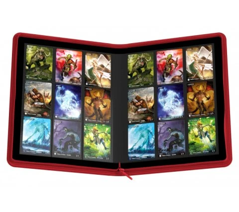 Ultimate Guard 9 Pocket Zipfolio XenoSkin Red 7 Ultimate Guard 9 Pocket Zipfolio XenoSkin Red - Image 5