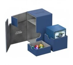 Ultimate Guard Flip'n'Tray Deck Case 100+ XenoSkin Blue -Card Game Shop ug 010374 3