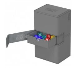 Ultimate Guard Twin Flip'n'Tray Deck Case 200+ XenoSkin Gray 9 Ultimate Guard Twin Flip'n'Tray Deck Case 200+ XenoSkin Gray -Card Game Shop ug 010384 3