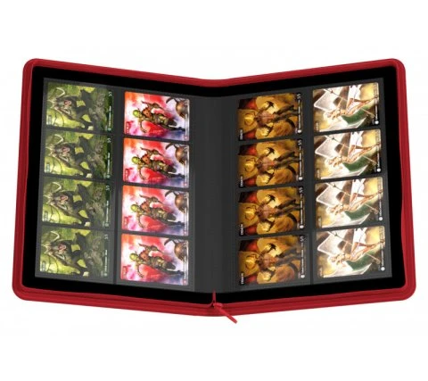 Ultimate Guard 8 Pocket Zipfolio XenoSkin Red 7 Ultimate Guard 8 Pocket Zipfolio XenoSkin Red - Image 5